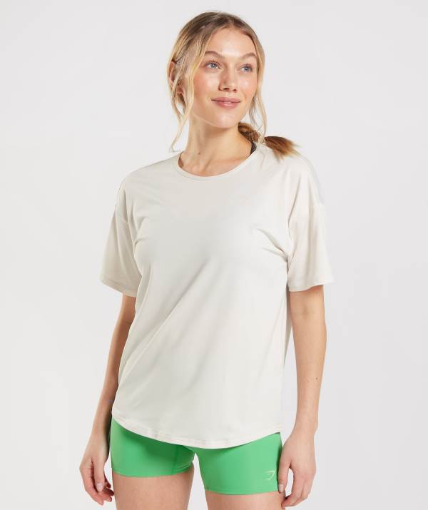 Damske Tricka Gymshark Studio Biele | HI4938270